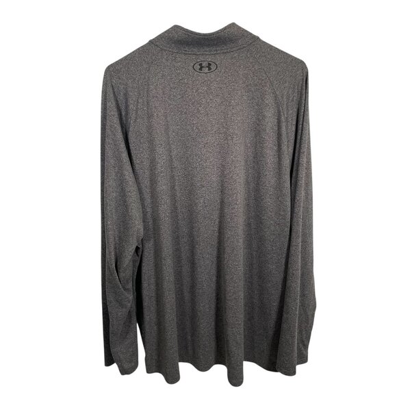 Under Armour 1/4 Zip Pullover Mens Size 3XL Gray Athleisure Activewear Heatgear - Picture 6 of 6